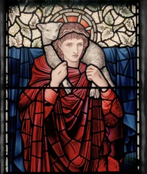 Birmingham, Ward End, St Margaret, The Good Shepherd (detail), 1902